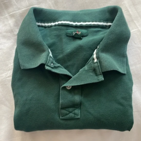 J. Crew Forest Green Oarsman Polo Shirt - Picture 5 of 5